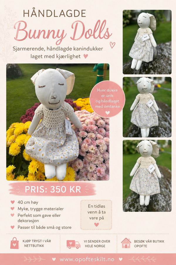 Handmade Bunny Dolls - 40cm
